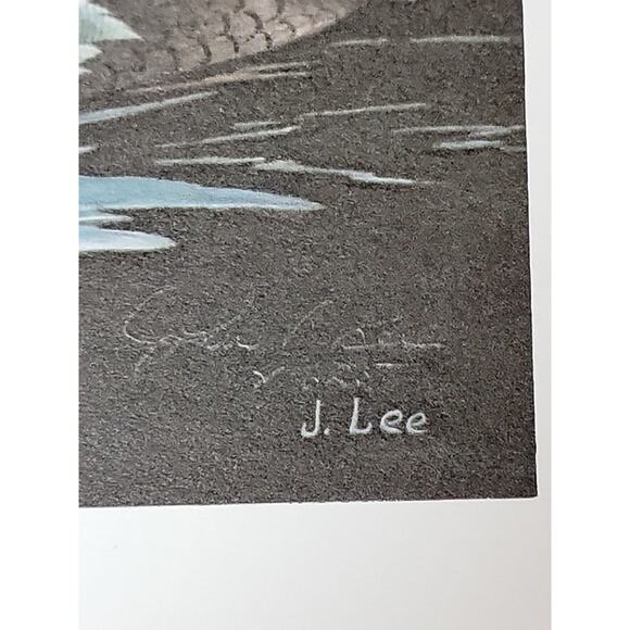 John P Lee 1982 Unframed print Canvasback #8/625 Pencil Signed 11⅛ x 10¼ - Picture 2 of 7
